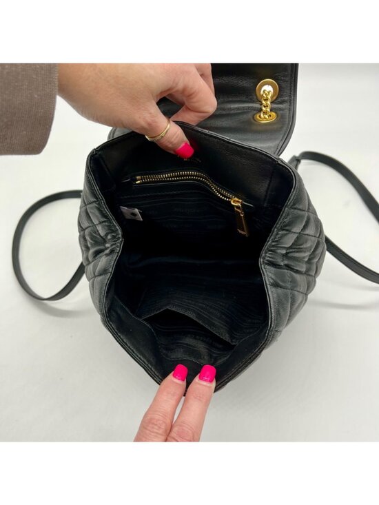 Kate Spade Black Quilted Leather Evelyn Backpack main image 9